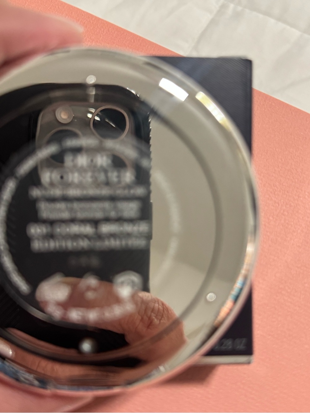 Dior White Daisy Embossed Compact with Red Ladybug Accent coral bronze - Picture 9 of 13
